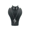 Leaf Shaped Diamond Pendant Set with Petite Latkan