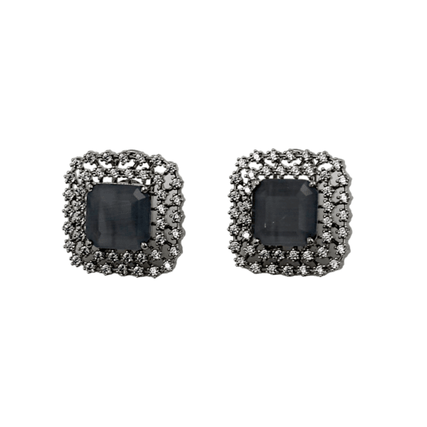 Studs Square Diamond Earring