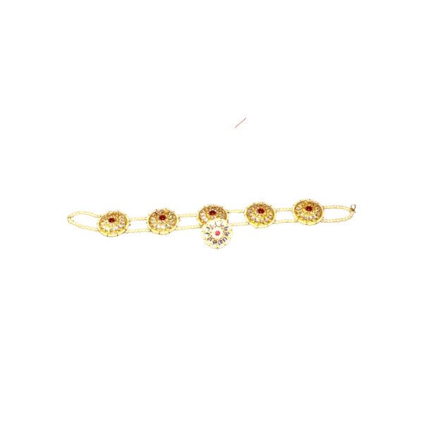Graceful Pearl, White & Red Matapati