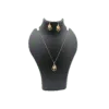 Bow Elegance: Timeless Pendant Set