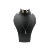 Triangle Black Stone, Diamond Accents Elegance