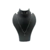 Floral Radiance: Black Stone Flower Pendant Set