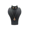 Golden Leap Elegance: Diamond Pendant Set