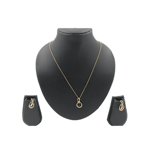 Oval Black Stone Diamond Elegance Pendant