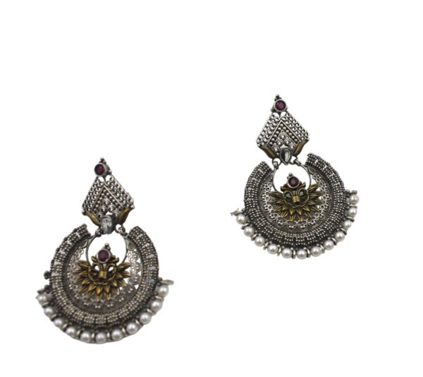 Traditional Elegance: Handcrafted Jhumka Earrings