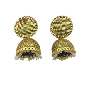 Traditional Elegance in Handcrafted Jhumka Earrings