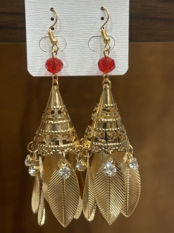 Glamorous Golden Metal Danglers