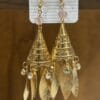 Glamorous Golden Metal Danglers