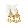 Elegant Gold Metal Dangler Earrings