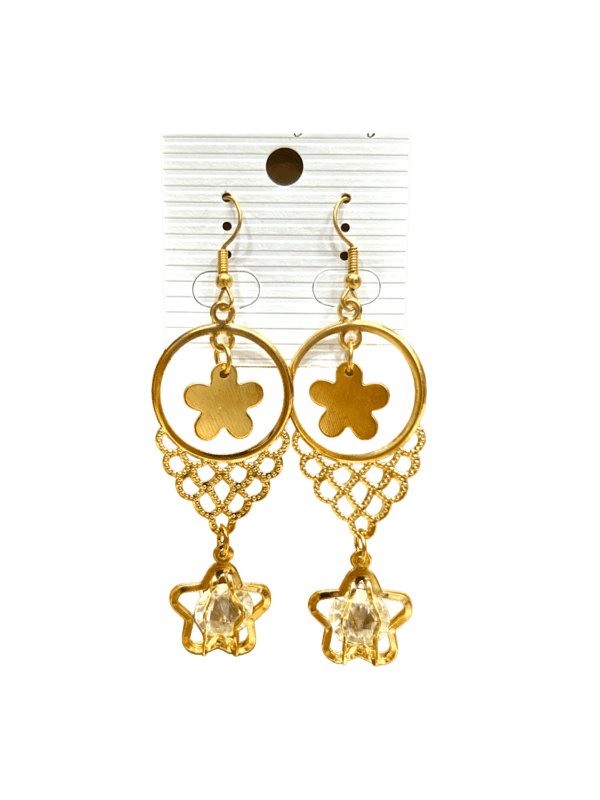 Trendy Golden Metal danglers