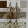 Sleek Golden Metal Dangler Earring